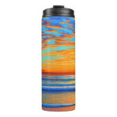 Bouteilles Isothermes Sunset Beach Palm Tree L'île tropicale (Devant)