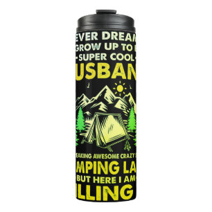 Bouteilles Isothermes Super Cool Mari de Camping Lady Funny Camper