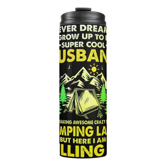 Bouteilles Isothermes Super Cool Mari de Camping Lady Funny Camper (Devant)