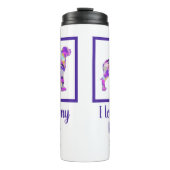 Bouteilles Isothermes Super Dane Chien mignon Animal de compagnie Silhou (Devant)