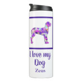 Bouteilles Isothermes Super Dane Chien mignon Animal de compagnie Silhou (Tourné sur la droite)