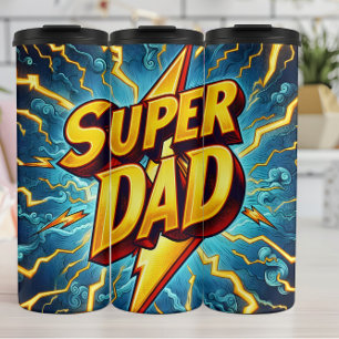 Bouteilles Isothermes Super Papa : La foudre, hommage héroïque