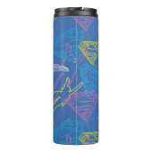 Bouteilles Isothermes Supergirl et logo en couleurs (Dos)