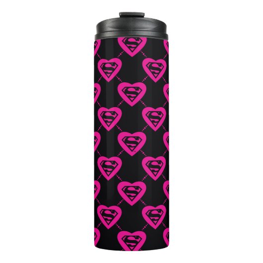 Bouteilles Isothermes Supergirl Hearts Motif diagonal (Devant)