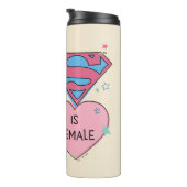 Bouteilles Isothermes Supergirl hors de ce monde Retro Graphisme (Tourné sur la droite)