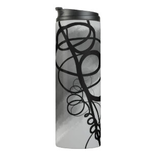 Bouteilles Isothermes Sur la grille : gris Abstrait, noir et blanc