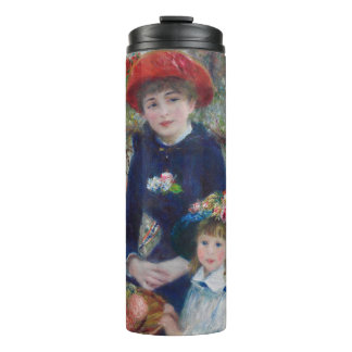 Bouteilles Isothermes Sur la terrasse, portrait impressionniste, Renoir