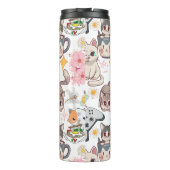 Bouteilles Isothermes Surcharge de l'animal Motif D Grey BG (Dos)