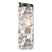 Bouteilles Isothermes Surcharge de l'animal Motif D Grey BG (Tourné sur la droite)