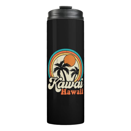 Bouteilles Isothermes Surf Kawaii Hawaï (Devant)