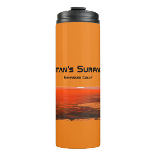 Bouteilles Isothermes Surface de Titan (blanc avec finition or)