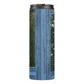 Bouteilles Isothermes Surprise du matin, une toile d'araignée recouverte (Dos)