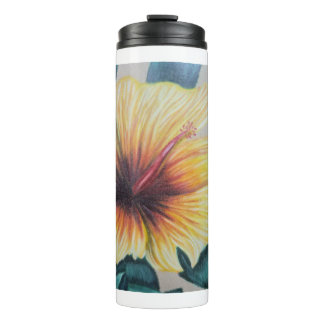 Bouteilles Isothermes Sweat à capuche au fleur d'hibiscus jaune