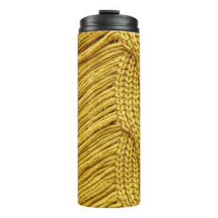 Bouteilles Isothermes Sweater jaune douillet : Arrière - plan texturé