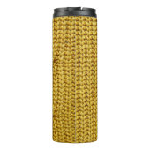 Bouteilles Isothermes Sweater jaune douillet : Arrière - plan texturé (Dos)