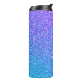 Bouteilles Isothermes Sweet 16 Turquoise Purple Parties scintillant Ombr (Tourné sur la gauche)