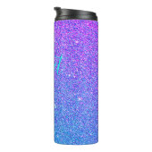 Bouteilles Isothermes Sweet 16 Turquoise Purple Parties scintillant Ombr (Tourné sur la droite)
