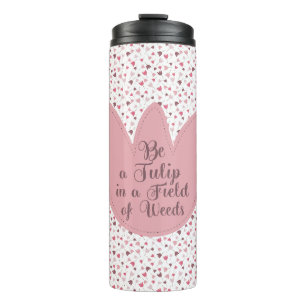 Bouteilles Isothermes Sweet Simple Tulip Motif rose, toutes les directio