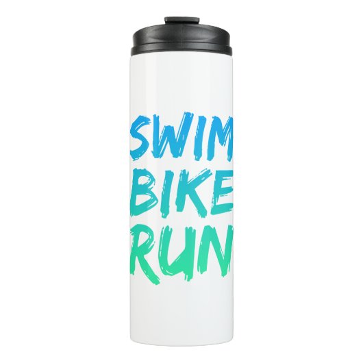 Bouteilles Isothermes Swim Bike Run superbe design (Devant)