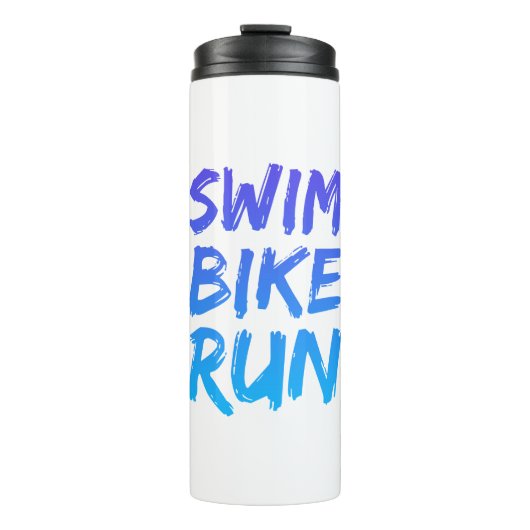 Bouteilles Isothermes Swim Bike Run superbe design (Devant)