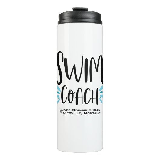 Bouteilles Isothermes Swim Coach Cute Natation (Devant)