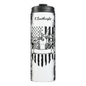 Bouteilles Isothermes SYMBOLE DE LA PAIX SYSTÉMATIQUE DU Drapeau América (Devant)