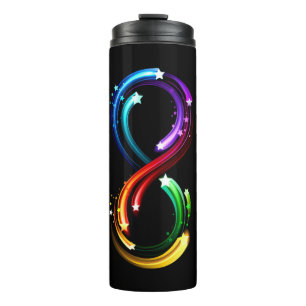 Bouteilles Isothermes Symbole de l'infini de comètes arc-en-ciel