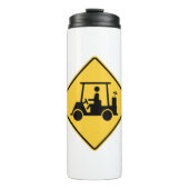 Bouteilles Isothermes Symbole de prudence du panier de golf (Devant)