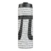 Bouteilles Isothermes Symbole mathématique de jour noir original du (Devant)