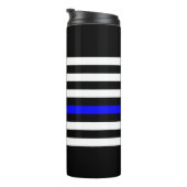 Bouteilles Isothermes Symbole mince ligne bleue US Drapeau design graphi (Tourné sur la droite)