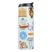 Bouteilles Isothermes Symboles grecs Amateurs de voyage (Tourné sur la gauche)