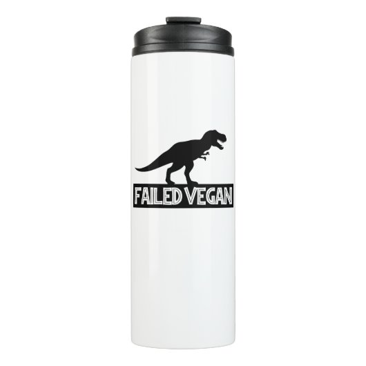 Bouteilles Isothermes T-Rex Vegan ayant échoué (Devant)