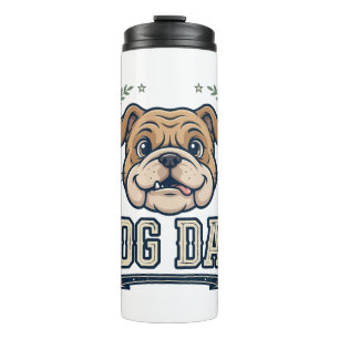 Bouteilles Isothermes T-shirt cadeau pour papa de bouledogue