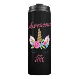 Bouteilles Isothermes T-shirt de fête licorne génial depuis 2010 le plus