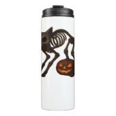 Bouteilles Isothermes T-shirt déplaisant Chat Squelette Halloween Cadeau (Devant)