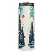 Bouteilles Isothermes T-shirt Sunset Skyline de New York (Dos)