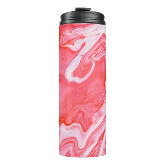 Bouteilles Isothermes Tableau abstrait rouge et gris (Devant)