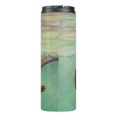 Bouteilles Isothermes Tableau de la loutre de rivière joueuse (Dos)