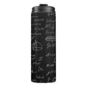 Bouteilles Isothermes Tableau noir inscrit avec des formules scientifiqu