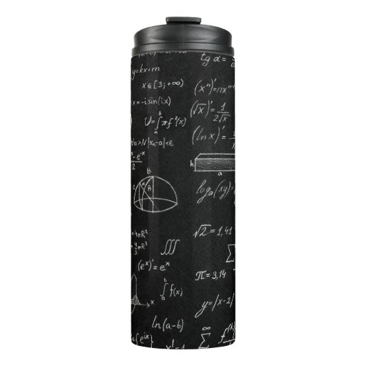 Bouteilles Isothermes Tableau noir inscrit avec des formules scientifiqu (Devant)