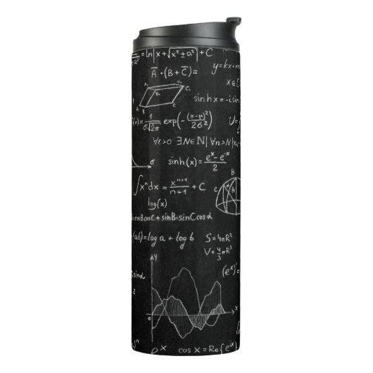 Bouteilles Isothermes Tableau noir inscrit avec des formules scientifiqu (Tourné sur la gauche)