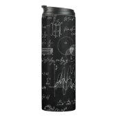Bouteilles Isothermes Tableau noir inscrit avec des formules scientifiqu (Tourné sur la droite)