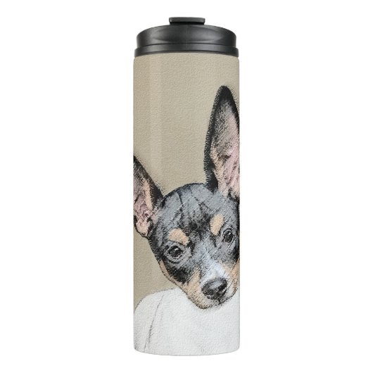 Bouteilles Isothermes Tableau Rat Terrier - Cute Original Chien Art (Devant)
