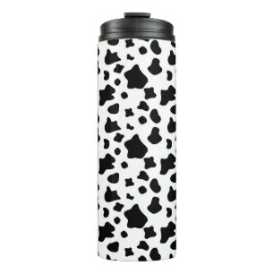 Bouteilles Isothermes Taches de vache, tirage de fourrure d'animal, écl