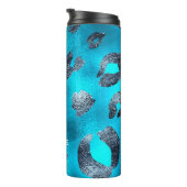 Bouteilles Isothermes Taches d'impression guépard léopard bleu et noir p (Tourné sur la droite)