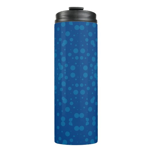Bouteilles Isothermes Tall blue travel mug with a black lid (Devant)