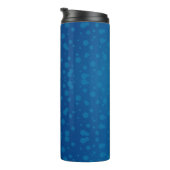 Bouteilles Isothermes Tall blue travel mug with a black lid (Tourné sur la droite)