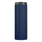 Bouteilles Isothermes Tall blue travel mug with a black lid (Dos)