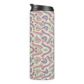 Bouteilles Isothermes Tall, insulated travel mug with intricate  (Tourné sur la droite)