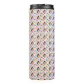 Bouteilles Isothermes Tall travel mug with a vibrant, geometric pattern  (Dos)